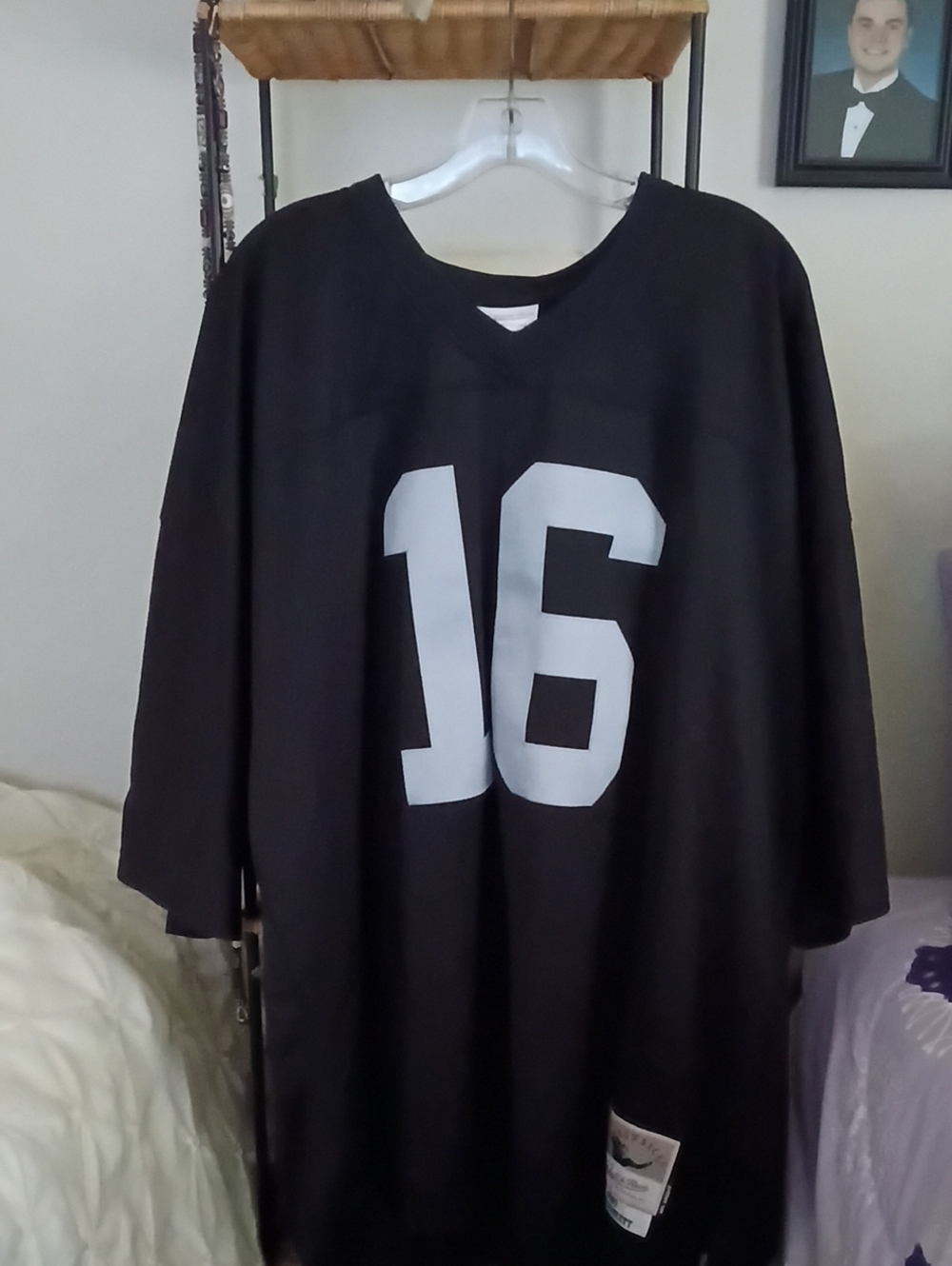 Black Jersey with White Number 16